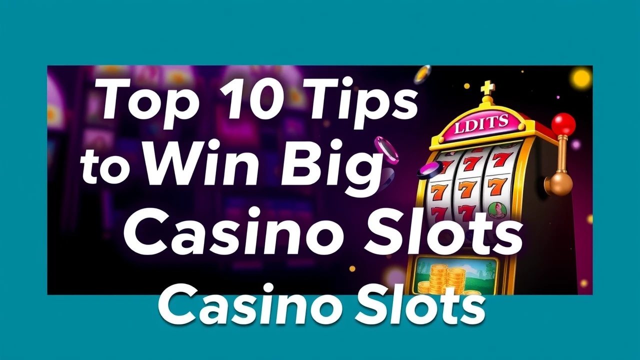 Top 10 Tips to Win Big at Casino Slots